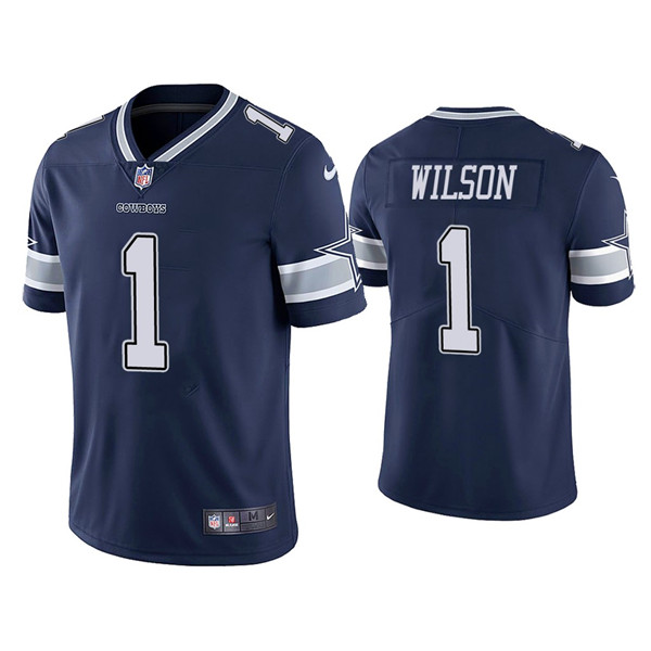 Men's Dallas Cowboys #1 Cedrick Wilson Navy Limited Stitched Jersey